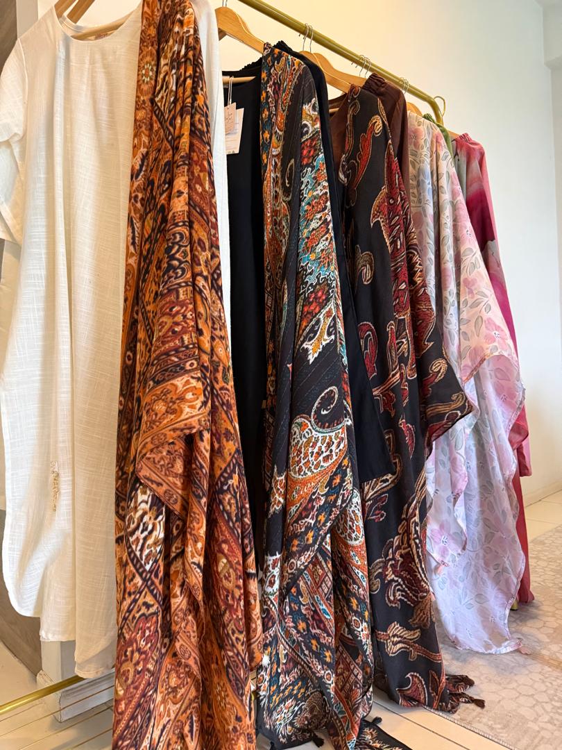 MYRA NYRA Complete collection-5 Linen cotton Workwear Sets with Matching Shawls