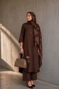 MYRA & NYRA Linen Blend 3 Piece Set-Brown