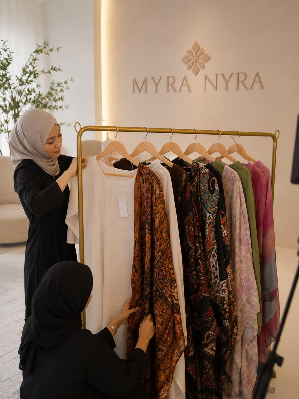 MYRA NYRA Complete collection-5 Linen cotton Workwear Sets with Matching Shawls